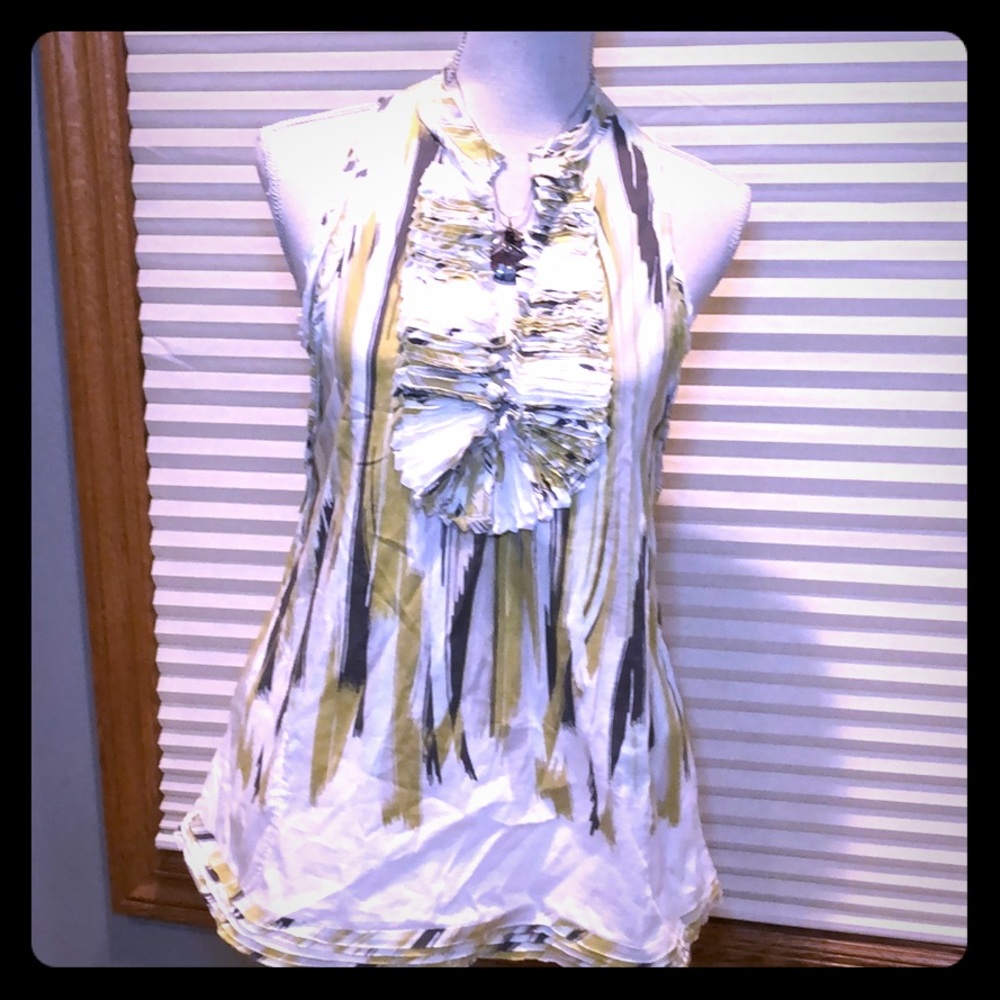 BCBG MaxAzria Raffled Top Size S